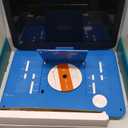 SUNPIN 17.9" Portable DVD Player with 15.6 inch Large HD Swivel Screen, Long Lasting Rechargeable Battery, Support USB/SD Card/AV in&Out and Multiple Disc Formats, Louder Stereo Speaker, Blue