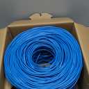 Dripstone CAT6 Ethernet Cable 1000ft Bulk Network LAN Wire 23AWG Solid CCA UTP 550MHz High-Speed Internet Cable Gaming, Streaming, Office, Home Use, Pull Box, CAT 6 Bulk, Stable Connectivity - Blue