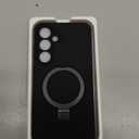 for Samsung Galaxy S24 Plus Case with Magnetic Invisible Stand [Compatible with MagSafe] Military Drop Tested [Full Camera Protection] Silicone S24 Plus Case for Women Men 6.7'', Black