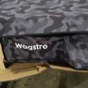 Heated Cat House for Outside, Insulated Weatherproof Heated Outdoor Cat House with Waterproof Eaves & Escape Door, Elevated Outdoor Cat Shelter for Feral Stray Cat (Black Camo, 25.6"x16.5"x18")