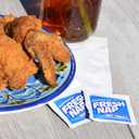 Moist Towelettes Lemon Fragrance, 28"", Single Use, Individually Wrapped, Pack of 1000", Blue