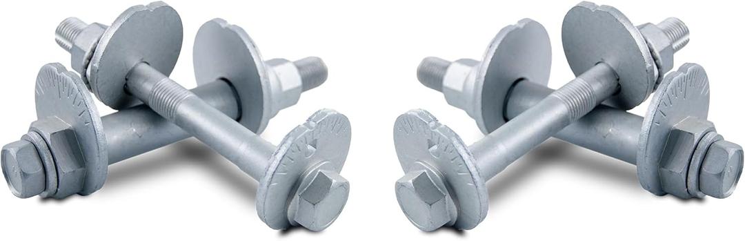 Front Alignment Camber Toe Adjustment Bolts, Lower Control Arm Cam Bolts Compatible with Toyota 2016-2019 Tacoma, 2010-2022 4Runner, 2009-2014 FJ Cruiser (Set of 4)
