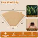 200 Count #4 Cone Coffee Filters 8-12 Cup, Unbleached Natural Coffee Paper Filters, No Blowout, Disposable Coffee Filter for Pour Over and Drip Coffee Maker