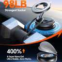 CoolpowNewest Vacuum Magnetic Phone Holder for Car Phone Holder MountMovable Vacuum Suction Magsafe Car Mount Cell Phone Holders for Your Car Accessories for Women Men for iPhone 17 16 15 14 Kits
