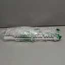 Typewriter Style Mechanical Gaming Keyboard RGB Backlit Wired with Blue Switch Retro Round Keycap 104 Keys Keyboard (White 104 Keys RGB)