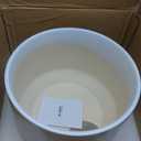 LE TAUCI 12 Inch Pots for Plants, Ceramic Plant Pots with Drainage Holes and Saucers, Elegant and Durable Large Plant Pot, Perfect for Home & Office Decor, White