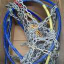 2PCS Snow Chains for SUV/Truck/Car in Snow, Sand, Mud and Ice, Universal Adjustable Emergency Portable Snow Tire Chains(KN90)