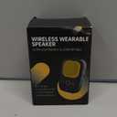 Wearable Bluetooth Speaker, 30H Working Time Clip-On Wireless Jobsite Pro Water-Resistant Portable Speaker  Built-in Mic for Hands-Free Music and Calls, Blue, Non-Magnet