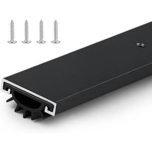 FoldTier 1 Pack Black 36 Inch Door Sweep for Bottom, Door Draft Stopper