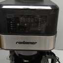 Ranbomer Coffee Maker with Grinder Built In, 10-Cup Grind and Brew Coffee Machine, Programmable with Brew Strength, Permanent Filter, Glass Carafe, 50oz Water Reservoir, Ideal for Home/Office, Black