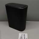 TIPGO Automatic Motion Sensor Bathroom Trash Can with Lid, 2.6 Gallon Touchless Trash Bin, Smart Garbage Can Plastic Slim Wastebasket for Bedroom, Office, Dorm (Black)