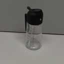 TrendPlain 16oz/470ml Glass Olive Oil Sprayer for Cooking  2 in 1 Olive Oil Dispenser Bottle for Kitchen Gadgets and Air Fryer Accessories, Salad, BBQ - Black