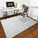 Office Chair Mat for Hardwood Floor, 72"x48" Easy Glide Computer Desk Mat Protector for Rolling Chair Under Desk Rug Nonslip Backing, Machine Wash, (Modern)