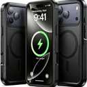 for iPhone 17 Pro Case, Heavy Duty Protection, 2-Layer Military Grade Drop Protection, Compatible with MagSafe Shockproof Cover Rugged Durable Phone Case for iPhone 17 Pro (6.3”) Black