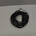 Elecan Flat Plug Extension Cord 15 Ft with Slim Space-Saving Plug Design, Thin Flat Cable Low Profile Power Cord 3 Prong Grounded Wire, 16 Gauge 13 A/125 V-Black-ETL Certified