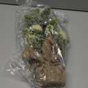 Burlap Small Christmas Tree Decor with Lights - Mini Tabletop Artificial Tree Centerpiece for Indoor Home Office Desk Holiday Decorations(White Ornament)