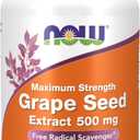 Now Supplements, Grape Seed Extract, Maximum Strength 500 mg, 90 Veg Caps (EXP 02/01/28)