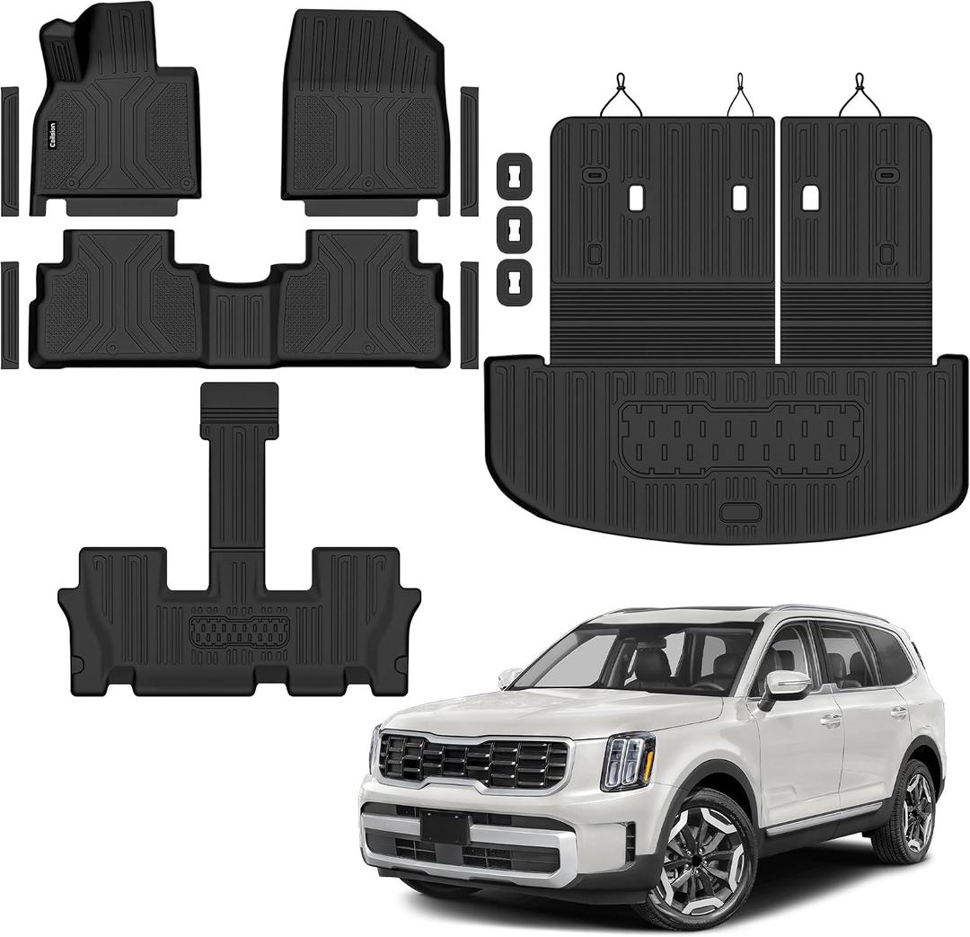 Floor Mats for 2020-2025 Kia Telluride 7/8 Seats (Not for 2027)