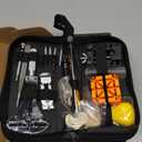 Watch Link Removal Kit, BYNIIUR Watch Repair Kit, Watch Case Opener Spring Bar Tools, Watch Battery Replacement Tool Kit, Watch Band Link Pin Tool Set with Carrying Case and Instruction Manual (Black)