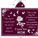 Mothers Day Gifts for Mom, Wearable Hoodie Blanket for-Mothers, Mom blanket Gifts from Daughter, Son, Husband, Sherpa Fleece Mother Blankets, Soft Birthday, Wife, Mama, Red (50*70)