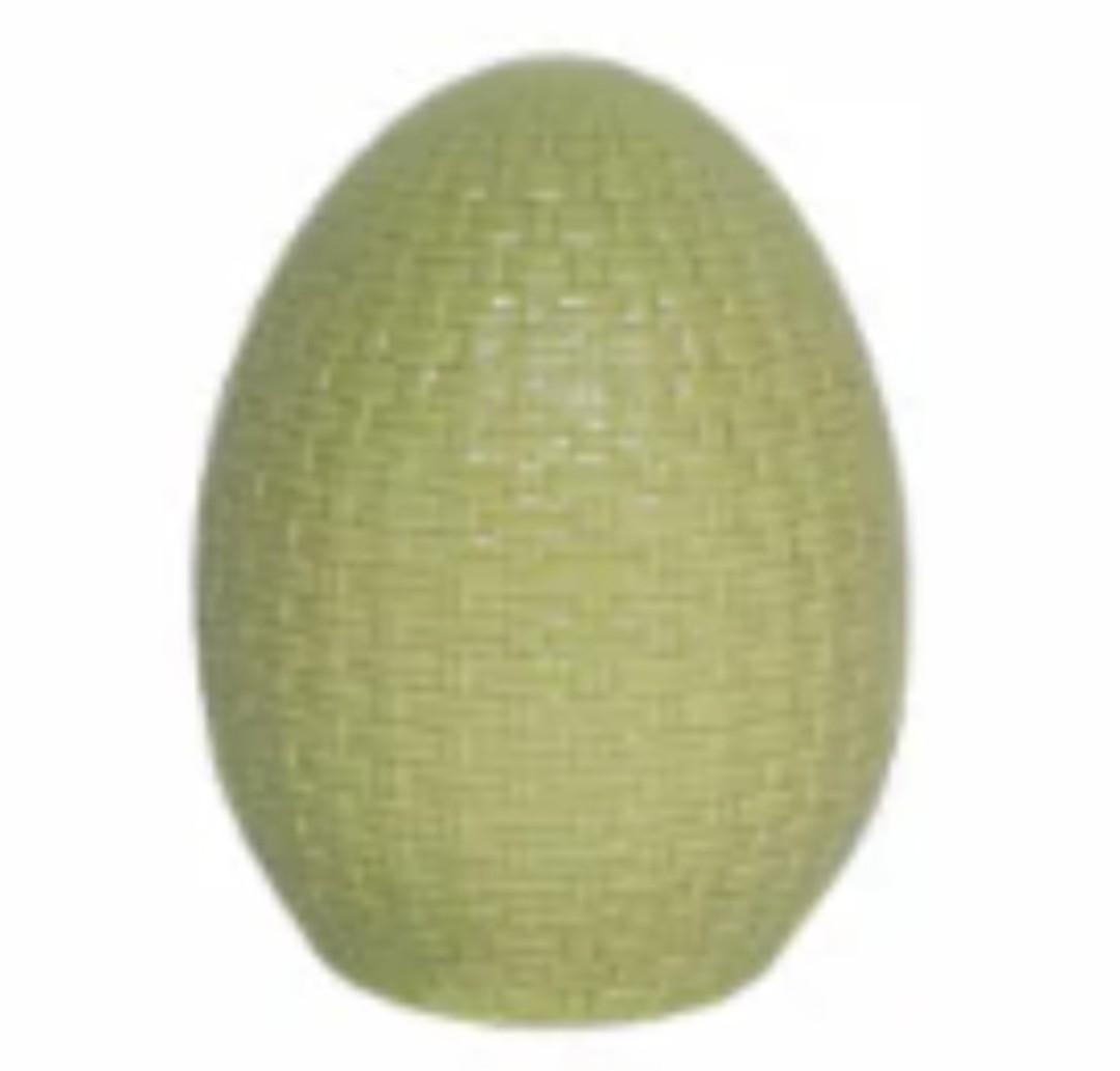 Holiday Home Ceramic Egg Green 6.1" (2 Pack)