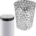 PVC Termination Drainage Exhaust Pipe Mesh Screen Vent Cover,41-50mm/1.64-2'' Inner Diameter Furnace&Roof 304 Stainless Steel Conical Multihole Vent Cap,Gutter Guard Filter Downspout Strainer