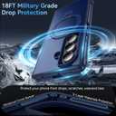 Magnetic Stand for Samsung Galaxy Z Fold 7 Case, [Fit for MagSafe] Upgraded Military Grade Drop-Proof Fold 7 Cases with Ring Holder Support Wireless Charging, Royal Blue