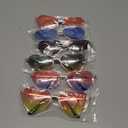 Frienda 6 Pairs Heart Shaped Sunglasses Vintage Heart Frame Multicolor Metal Retro Glasses Women Sunglasses