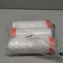 Pre-Separated 16-18 Gallon Trash Bags Drawstring, Clear, Size M, Tear Free Large Garbage Bags for Kitchen, 105 Count, Tear-Resistant Strong Plastic Compactor Bag for Office Lawn