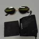 ivho 2025 Trendy Oval Sunglasses - Stylish Polarized Shades for Everyday - Retro Metal Frames