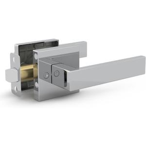 Mega Handles ROBELL Passage Door Handle, Door Handles for Bathroom, Bedroom & Hallways, Interior Door Levers, 5-Inch Modern Passage Door Lever - Polished Chrome (1 Pack)