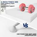 72 x 21 x 4 Inch Olefin Chaise Lounge Cushions, Lounge Chair Cushions with Headrest for Outdoor Furniture - Weather and Fade Resistant Patio Replacement Furniture Lounge Chair Cushion Set of 2