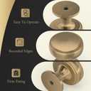 Haliwu 6 Pack Antique Brass Cabinet Knob Soild Zinc Alloy Dresser Knobs for Dresser Drawer (1.06 inch (27mm), Champagne Bronze)