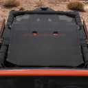 Voodonala for Jeep JK Sunshade Mesh Sun Shade Bikini Top for 2007-2018 Jeep Wrangler JK JKU 4 Door, Plain Black