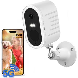 Security Cameras Wireless Outdoor, 2K Battery Powered WiFi Camera with AI Motion Detection, Spotlight & Siren Alarm, Color Night Vision, 2-Way Talk, Waterproof Home Surveillance, Cloud/SD Storage