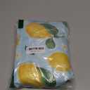 Horaldaily Summer Tablecloth 60140 Inch Rectangular, Lemon Jasmine Blue Yellow Washable Seasonal Table Cover for Party Picnic Dinner Decor