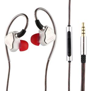 Linsoul 7Hz Salnotes Zero HiFi 10mm Dynamic Driver in-Ear Earphone IEM with Metal Composite Diaphragm Stainless Steel Faceplate Detachable 2Pin OFC Cable (White, With Mic, 3.5mm)