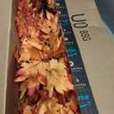 Lighted Maple Leaf Tree, 2 Pack Prelit Orange Artificial Fall Trees (5FT and 6FT) for Indoor Outdoor Decor Garden Wedding Party Bedroom Thanksgiving Decoration