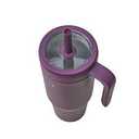 Reduce 40oz Stainless Steel Tumbler with Handle - Dual-Wall Vacuum Insulated Travel Mug, Keeps Drinks Cold for 24 Hrs, Fits Cupholders, Dishwasher Safe, Purple and Black