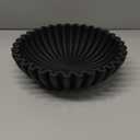 OAKOA Concrete Black Decorative Bowl for Home Decor - Black Bowl Decor - Modern Coffee Table Key Bowl for Entryway Table
