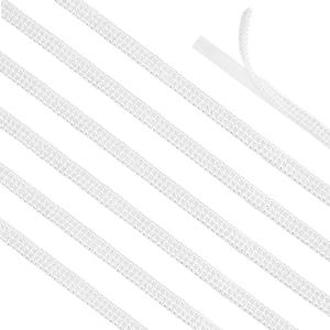 BENECREAT 6 Yard Self Adhesive Pearl Wrap Roll, 5 Rows Pearls Ribbon, White Pearls Ribbon, Wrap Roll Strips for Crafting DIY Art Decoration Wedding Birthday Party 0.57x0.14inch