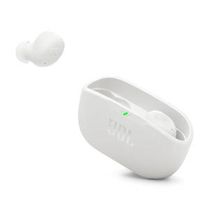JBL Vibe Buds 2 - True Wireless Noise Cancelling Earbuds Pure Bass Sound & Smart Ambient Technology, 4mics for Crisp, Clear Calls, up to 40Hrs of Playback, IP54 Dust & Water Resistant (White)