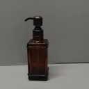 Soap Dispenser,10 Oz Antique Design Thick Glass Hand Dispensers; with 304 Rust Proof Stainless Steel Pump, for Kitchen, Bathroom- Oil Rubbed Bronze