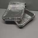 Aluminum Pans With Lids 9x13 [10 Sets] Aluminum Foil Pans Trays With Lids - Half Size Tin Foil Disposable Pans For Baking, Roasting, Cake Serving Dishes, Catering Supplies, Steam Table Chafing