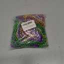 Mardi Gras Beads, 24PCS Metallic Colorful Bead Necklace Party Favors, 6 Kinds of 33" Beaded Necklace Costume Women Men Stuff, Festival Parade Throw Accessories for Wedding Birthday Celebrations