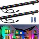2Pack RGB Wall Washer Lights 100W Outdoor LED Light Bar 213213