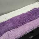 Cottonblue Weighted Blanket 15lbs 48x72 inches for Twin/Full Bed, Faux Fur Sherpa Weighted Blanket for Adults, Plush Cozy Bed Blanket with Ceramic Beads for Calm and Relax, Purple