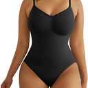 SHAPERX Women's Shapewear Bodysuit Tummy Control Body Shaper Seamless Sculpting Snatched Waist Body Suit, Black, Size (XS,S)