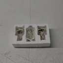 Newman House Studio Halloween Skeleton Decor - Realistic Meditating Skeleton Statues, Set of 3, 2*1.5*3.75 in Resin Indoor Zen Skull Decor