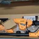 Hoteche 2-in-1 Telescoping Pole Saw & Hedge Trimmer | 500W/700W, 195-253CM, Orange-Black, Color Box